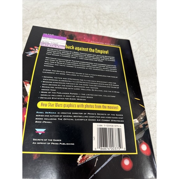 Star Wars X-Wing Prima Offical Strategy Guide ONLY Computer PC 1993 RARE - Picture 8 of 9